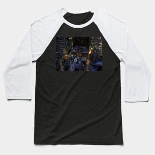 Hidden Christmas Tree in Manhattan at Night Baseball T-Shirt